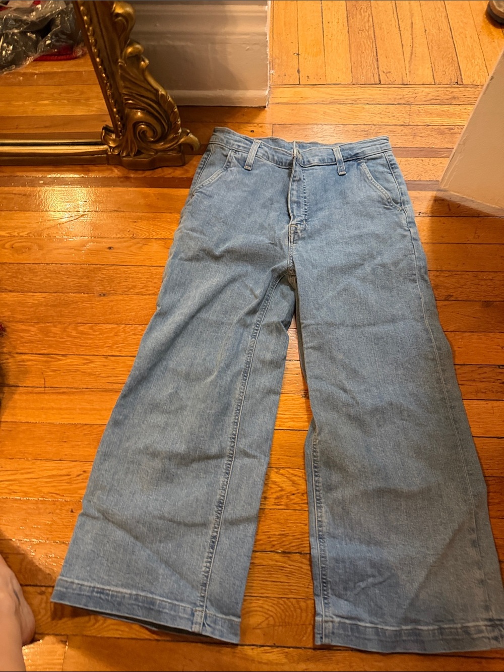 J. Crew Light Blue Wide-Leg Jeans